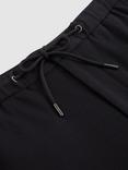 Reiss Gerrard Slim Fit Jersey Drawstring Suit Trousers, Navy