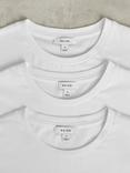 Reiss Bless Cotton Regular Fit Short Sleeve T-Shirt, Pack of 3, White/Nvy/Airfrc Bl
