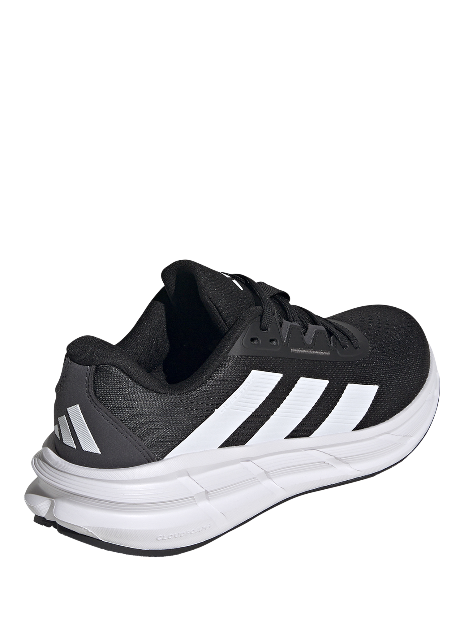 Product image 3 of 7, which shows adidas Women's Questar 3 Running Shoes, Black/White, 4