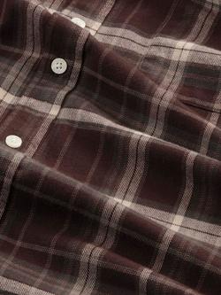 NN.07 Deon REgular Fit Flannel Shirt, Dusky Port - view 2, Dusky Port