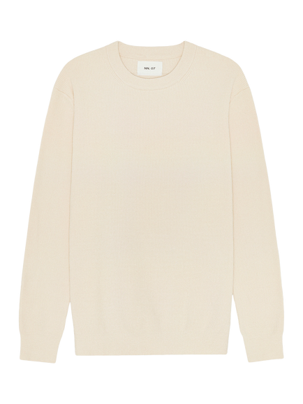 NN.07 Danny Crew Neck Sweater, Ivory, Ivory