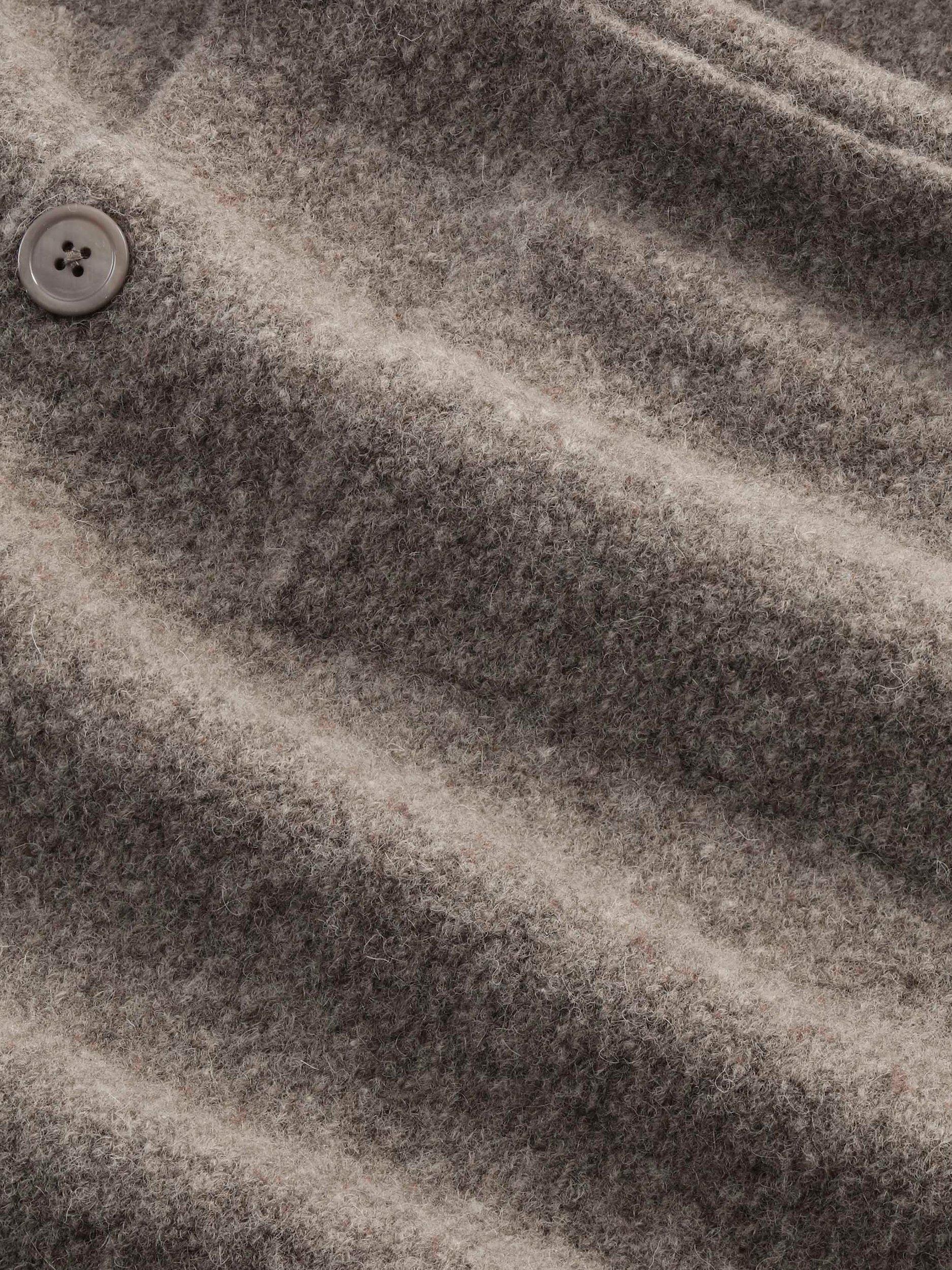 Product image 2 of 2, which shows NN.07 Jonas Wool Blend Polo Cardigan, Mable Husk, S