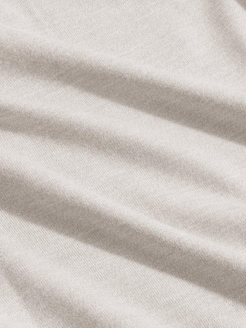 Product image 2 of 2, which shows NN.07 Emerson Regular Fit Long Sleeve Wool Polo Sweater, White Pepper, S