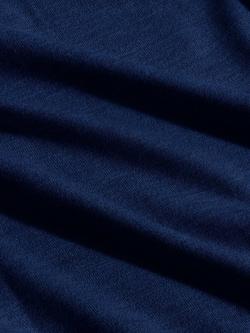 NN.07 Emerson Regular Fit Long Sleeve Wool Polo Sweater, Navy Blue - view 2, Navy Blue