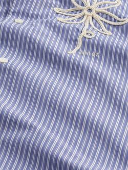 NN.07 Quinsy Regular Fit Pima Cotton Shirt, Blue Stripe - view 2, Blue Stripe