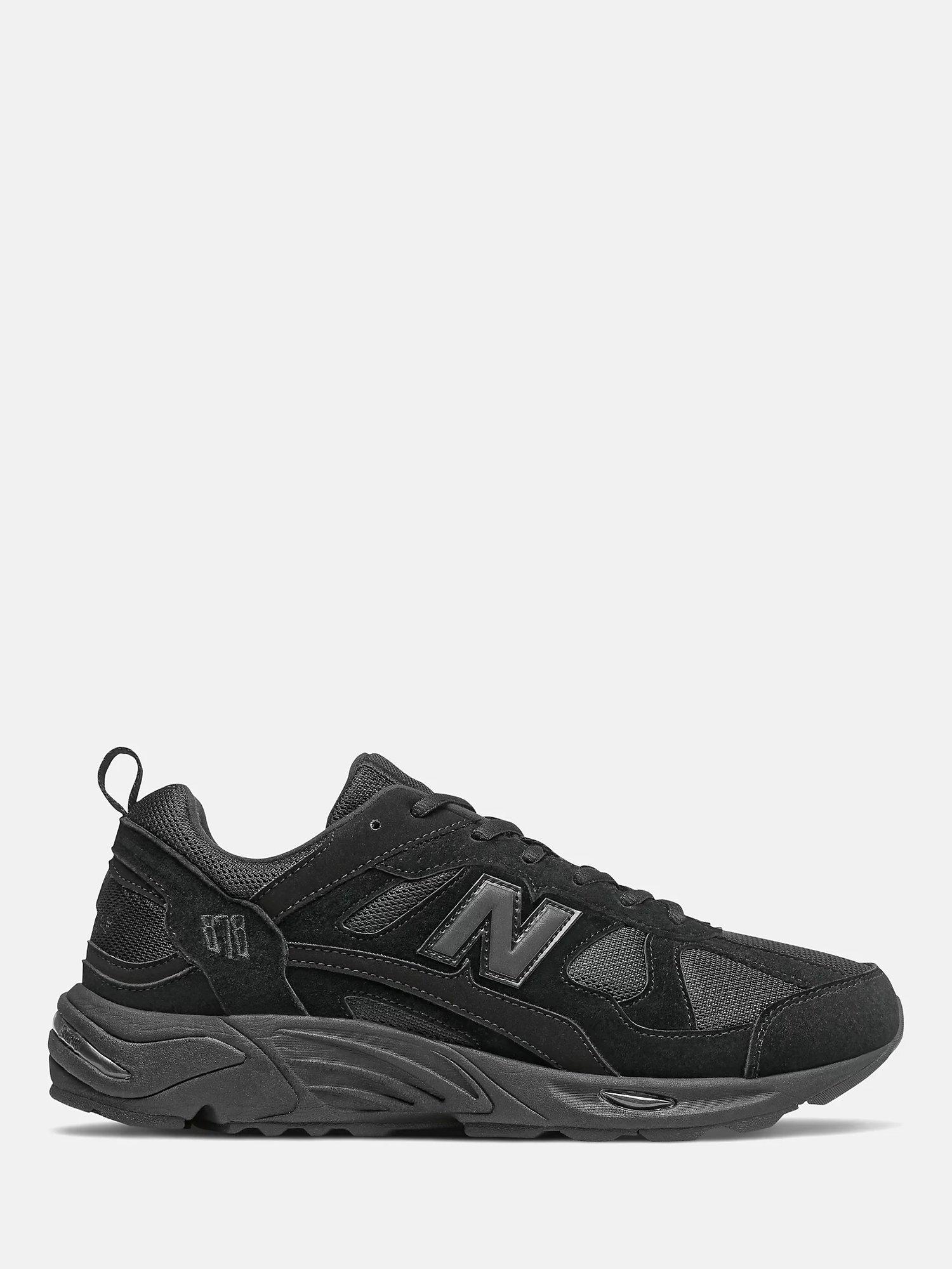 New Balance 878 Suede Blend Trainers, Black