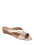 Jones Bootmaker Klevina Leather Open Toe Wedge Mules