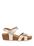 Jones Bootmaker Joanie Leather Open Toe Sandals, Gold