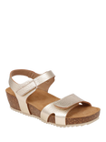 Jones Bootmaker Joanie Leather Open Toe Sandals, Gold
