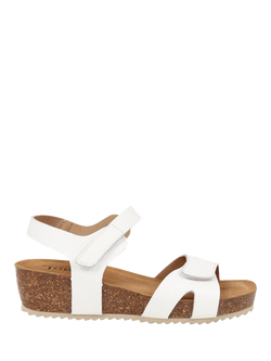 Jones Bootmaker Joanie Leather Open Toe Sandals, White