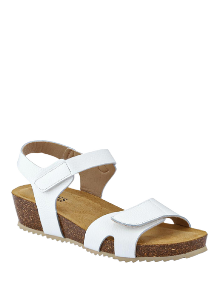 Jones Bootmaker Joanie Leather Open Toe Sandals - view 2, White