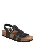 Jones Bootmaker Jean Leather Open Toe Buckle Sandals