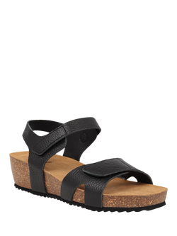 Jones Bootmaker Joanie Leather Open Toe Sandals - view 2, Black