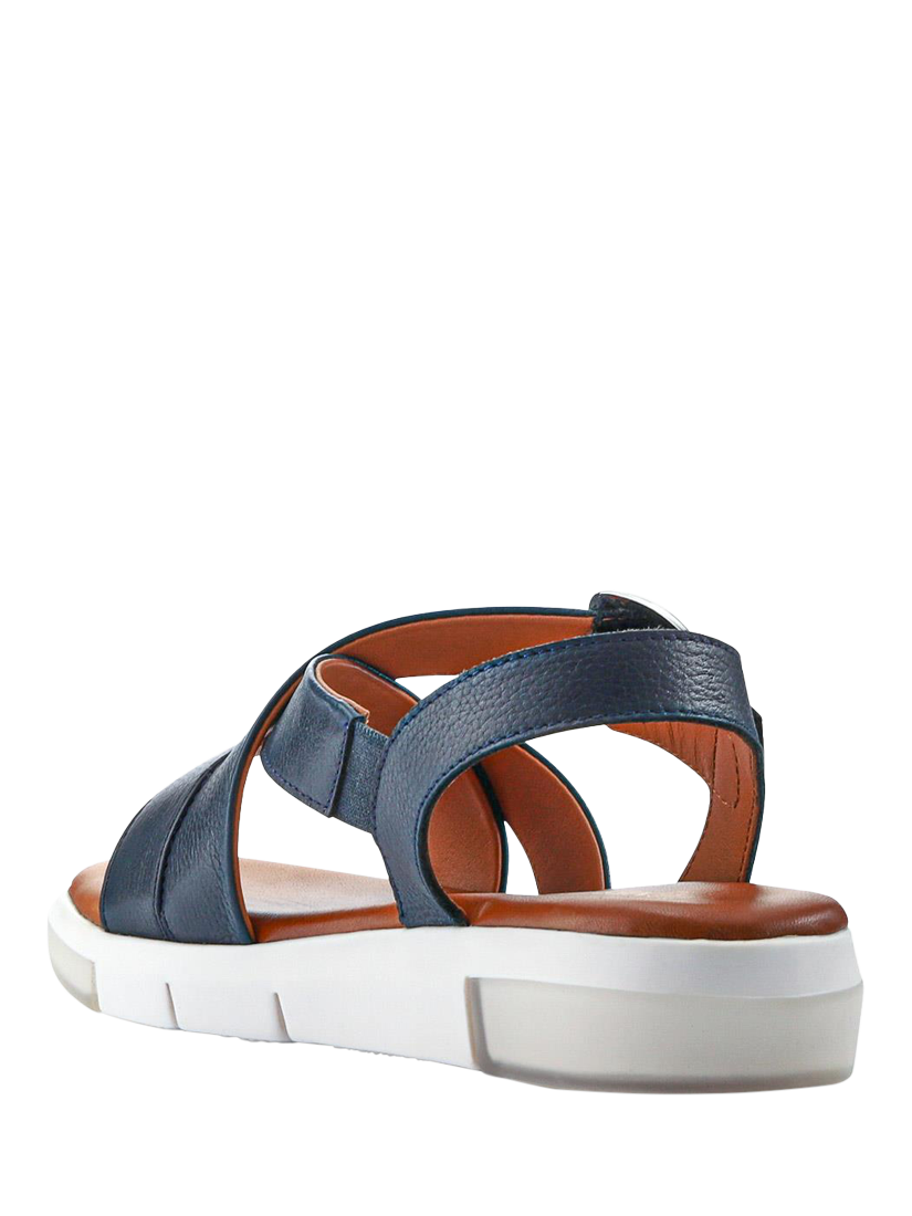 Product image 3 of 5, which shows Jones Bootmaker Ilaria Casual Leather Sandals, Navy, 3