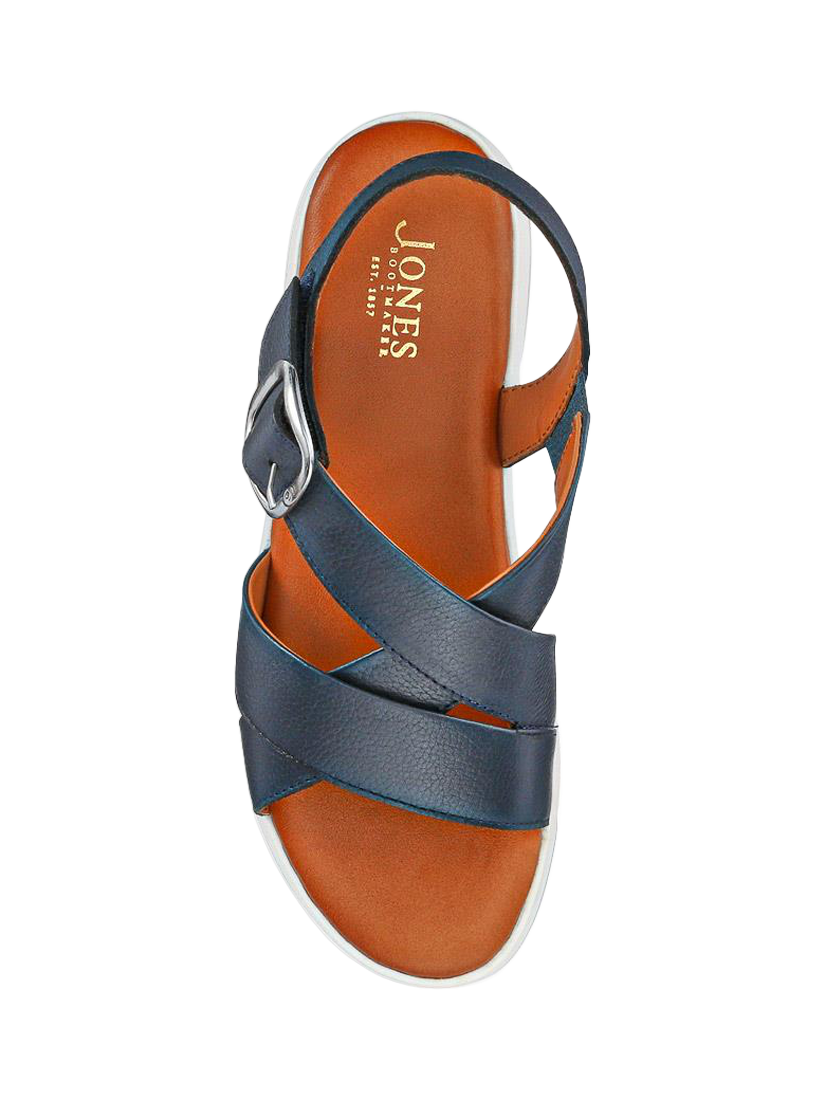 Product image 4 of 5, which shows Jones Bootmaker Ilaria Casual Leather Sandals, Navy, 3