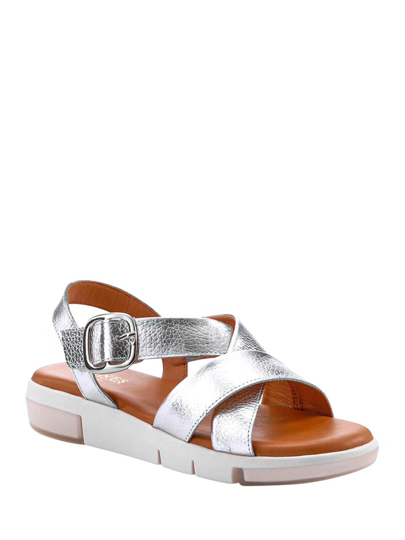 Product image 2 of 5, which shows Jones Bootmaker Ilaria Casual Leather Sandals, Silver, 3