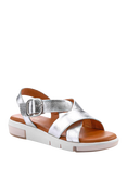 Jones Bootmaker Ilaria Casual Leather Sandals, Silver
