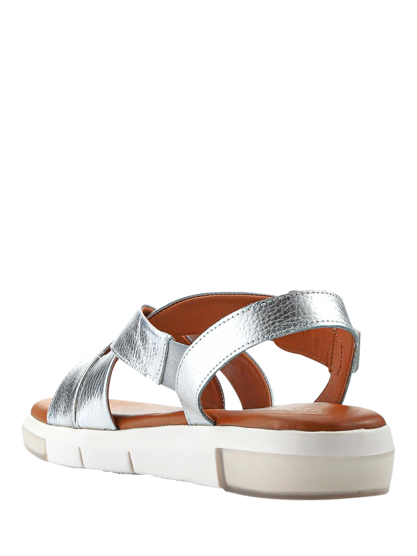 Product image 3 of 5, which shows Jones Bootmaker Ilaria Casual Leather Sandals, Silver, 3