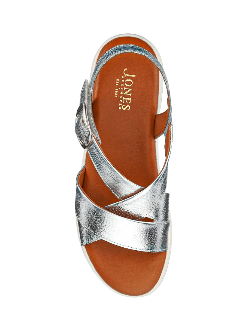 Product image 4 of 5, which shows Jones Bootmaker Ilaria Casual Leather Sandals, Silver, 3