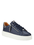Jones Bootmaker Paulina Leather Chunky Trainers, Navy