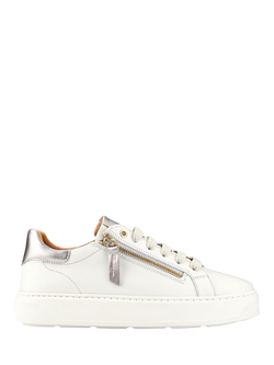 Jones Bootmaker Paulina Leather Chunky Trainers, Cream
