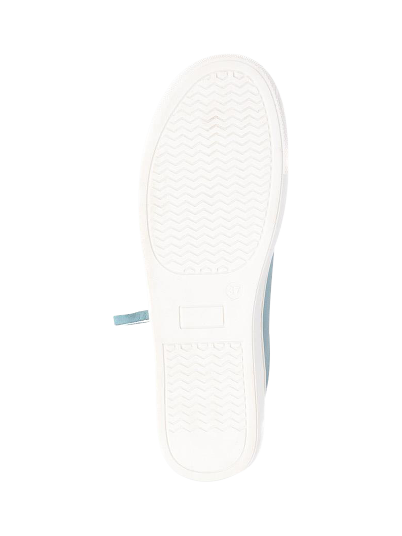 Product image 5 of 5, which shows Jones Bootmaker Padova Leather Lace-Up Trainers, Teal, 3