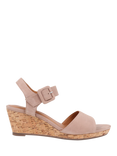 Jones Bootmaker Grazina Leather Wedge Heel Sandals