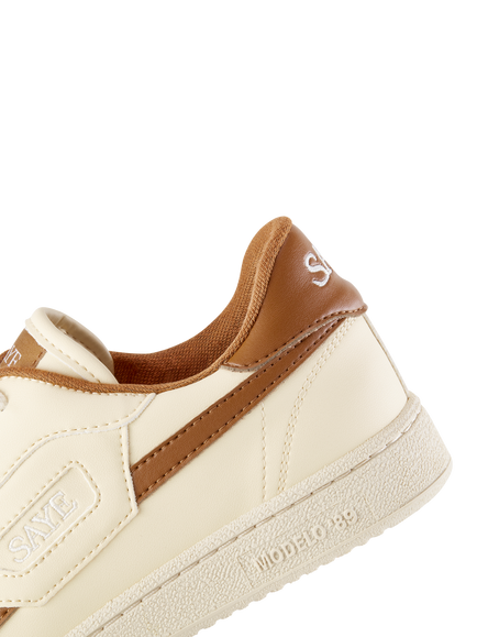 SAYE M89 Icon Trainers - view 2, Cream/Brown