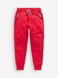 Mini Boden Kids' Cotton Warrior Knee Joggers, Pomegranate Red