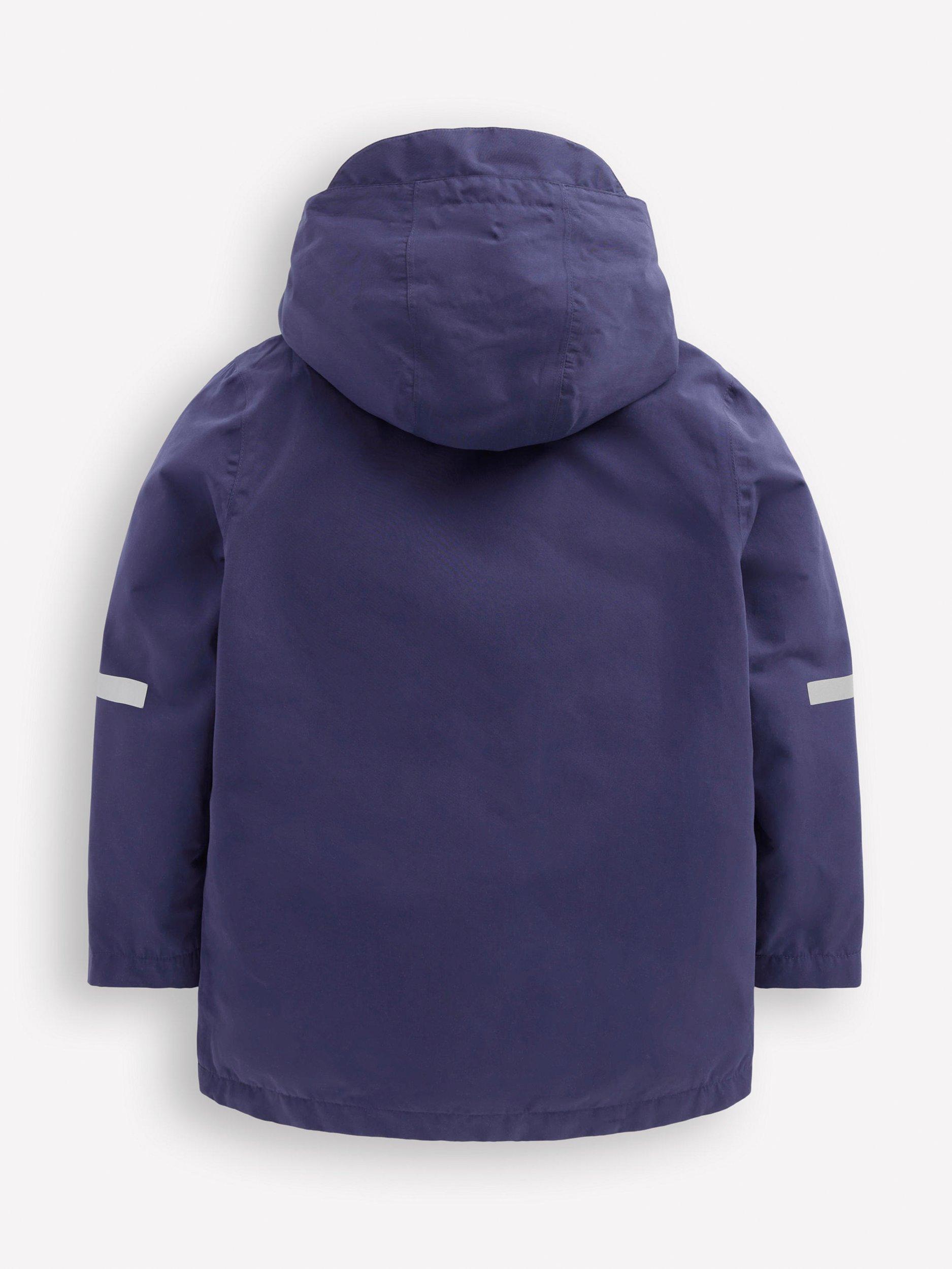 Mini Boden Kids' Waterproof Fisherman's Jacket, College Navy