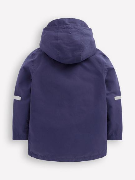 Mini Boden Kids' Waterproof Fisherman's Jacket, College Navy - view 2, College Navy