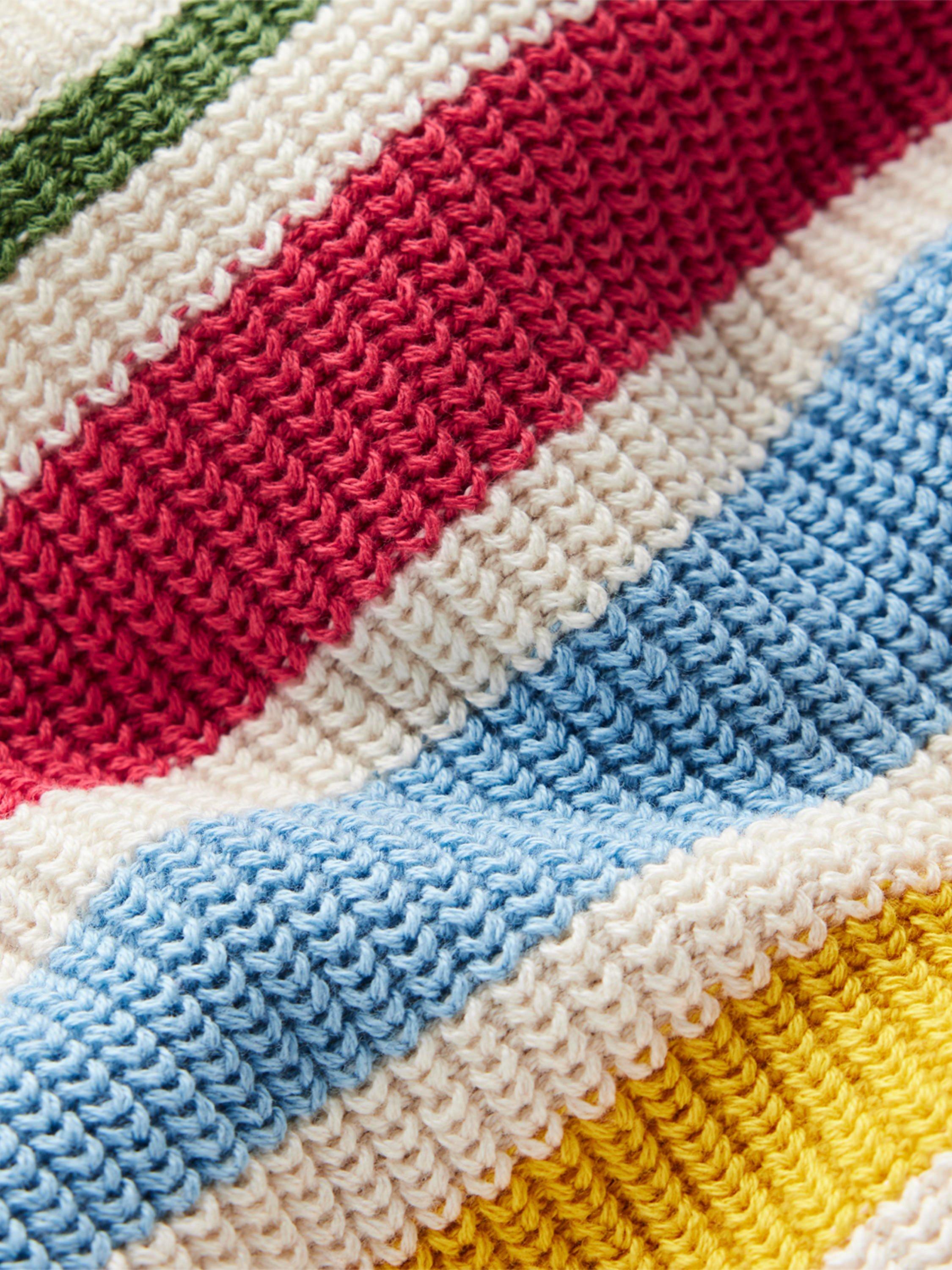 Product image 3 of 3, which shows Mini Boden Kids' Cotton Crew Neck Jumper, Multi Stripe, 2-3 years