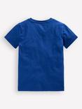 Mini Boden Kids' Cotton Short Sleeved T-Shirt, Dino Space