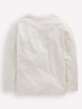 Mini Boden Kids' Cotton Long Sleeved T-Shirt, Oatmeal Bugs