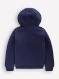 Mini Boden Kids' Borg Reversible Hooded Jacket, Navy