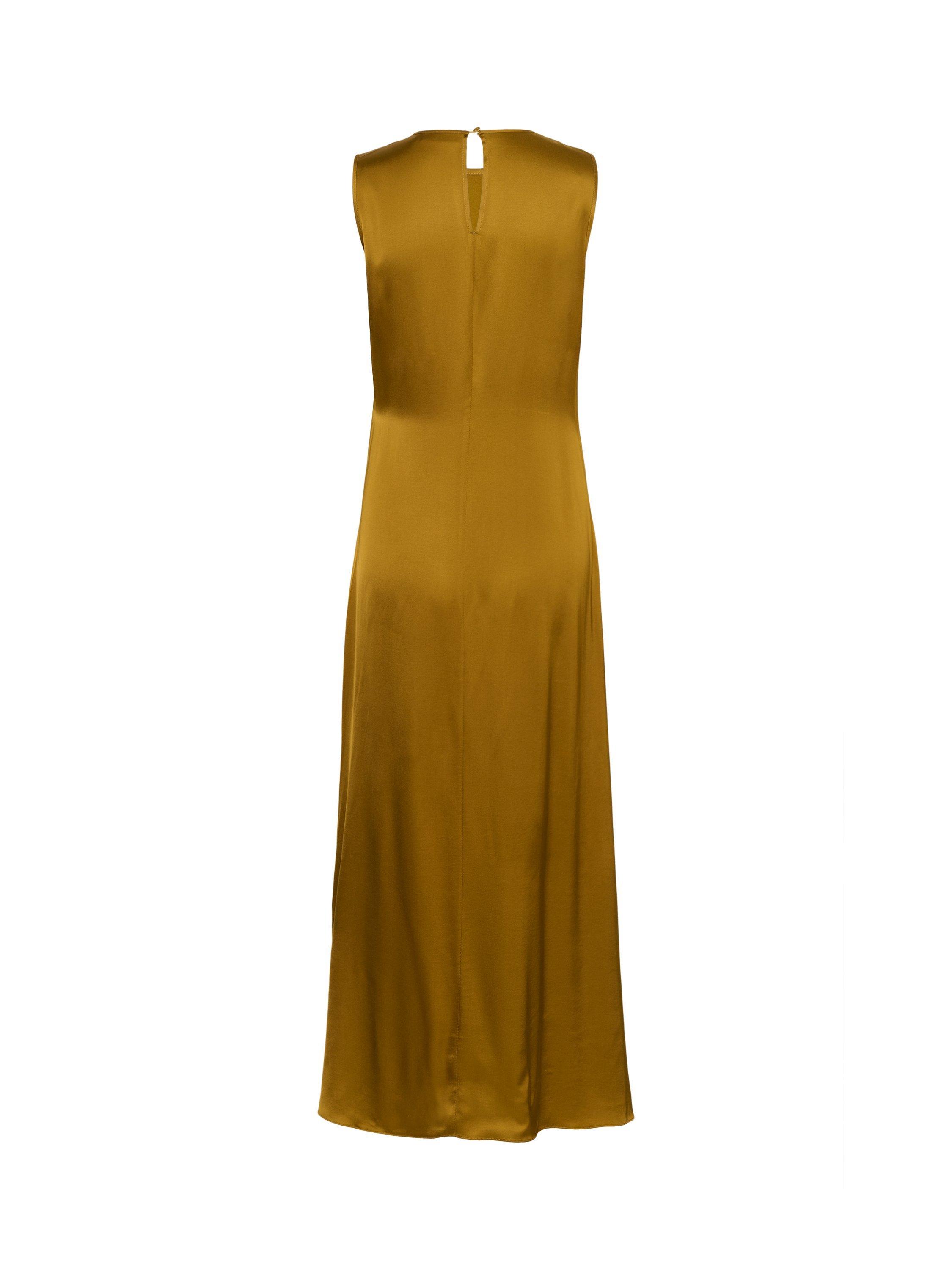 Product image 5 of 5, which shows InWear KaylaIW Round Neck Sleeveless Draped Maxi Dress, Mid Brown, 10