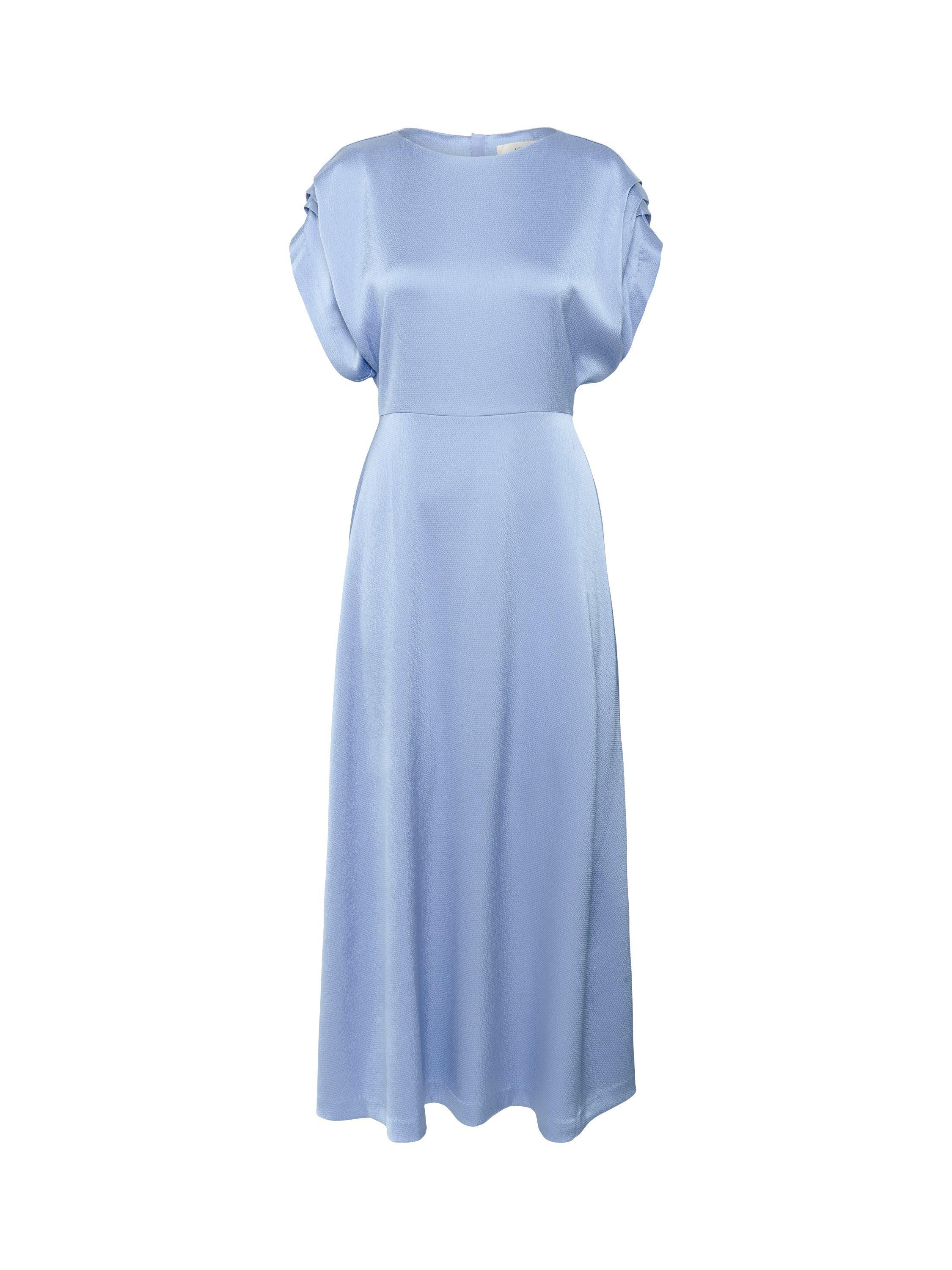 Product image 5 of 6, which shows InWear DakariIW Short Sleeved Flared Midi Dress, Mid Blue, 8