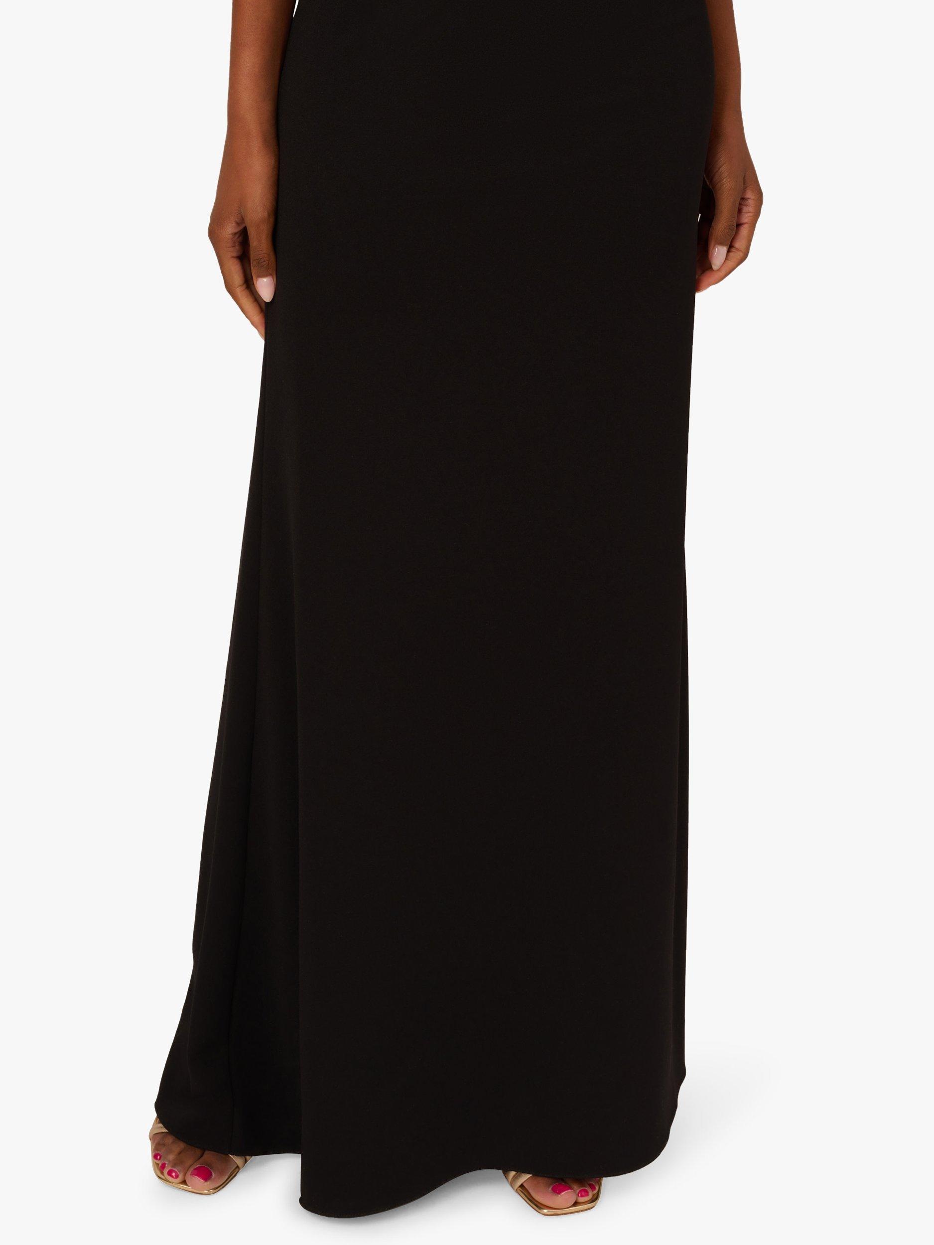 Product image 5 of 6, which shows Adrianna Papell Colour Block Crepe Bow Dress, Black/Ivory, 6