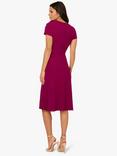 Adrianna Papell Ruffle Bodice Crepe Dress, Wildberry