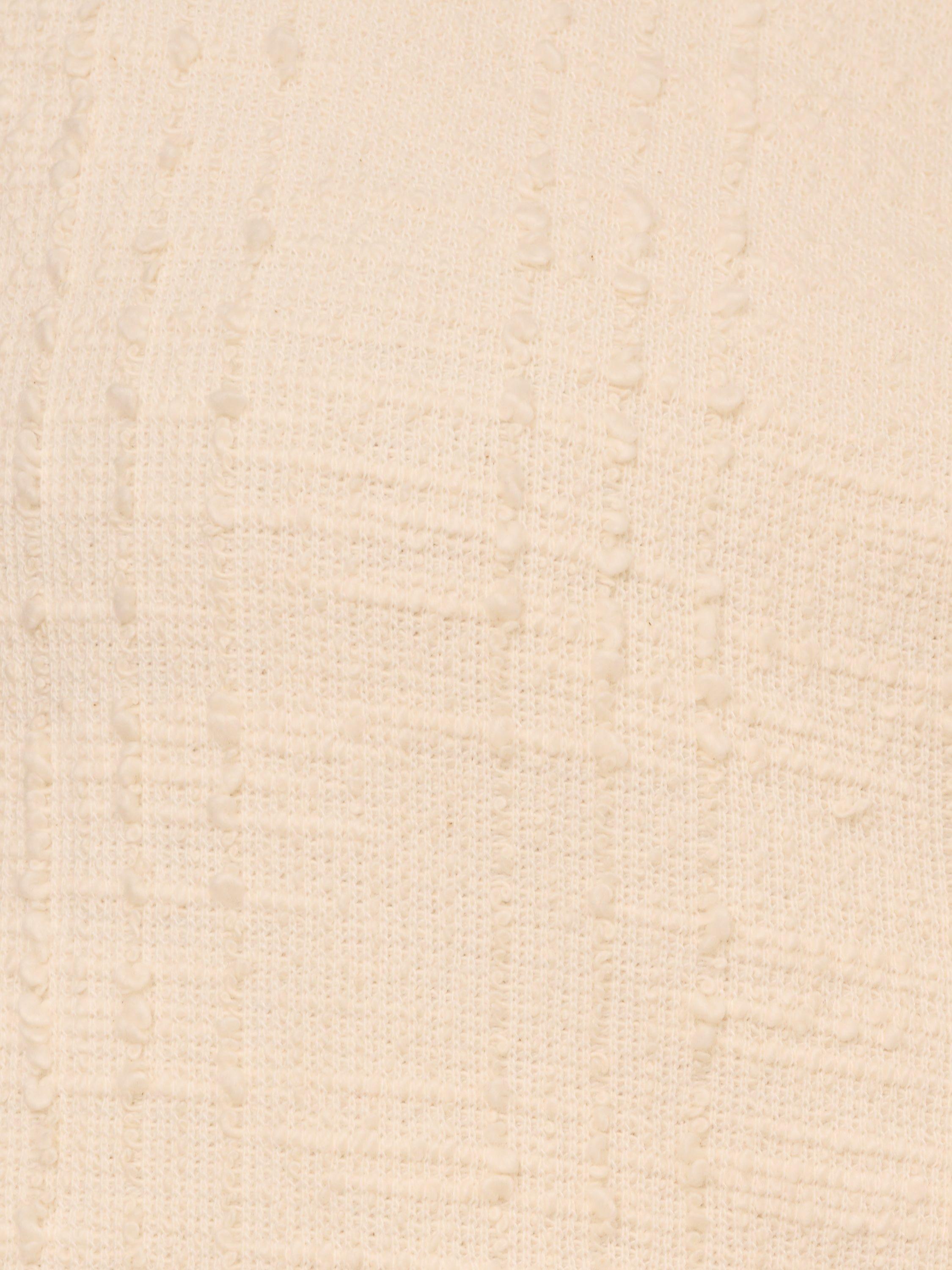 Product image 8 of 8, which shows Adrianna Papell Button Front Tweed Waistcoat, Ivory, L