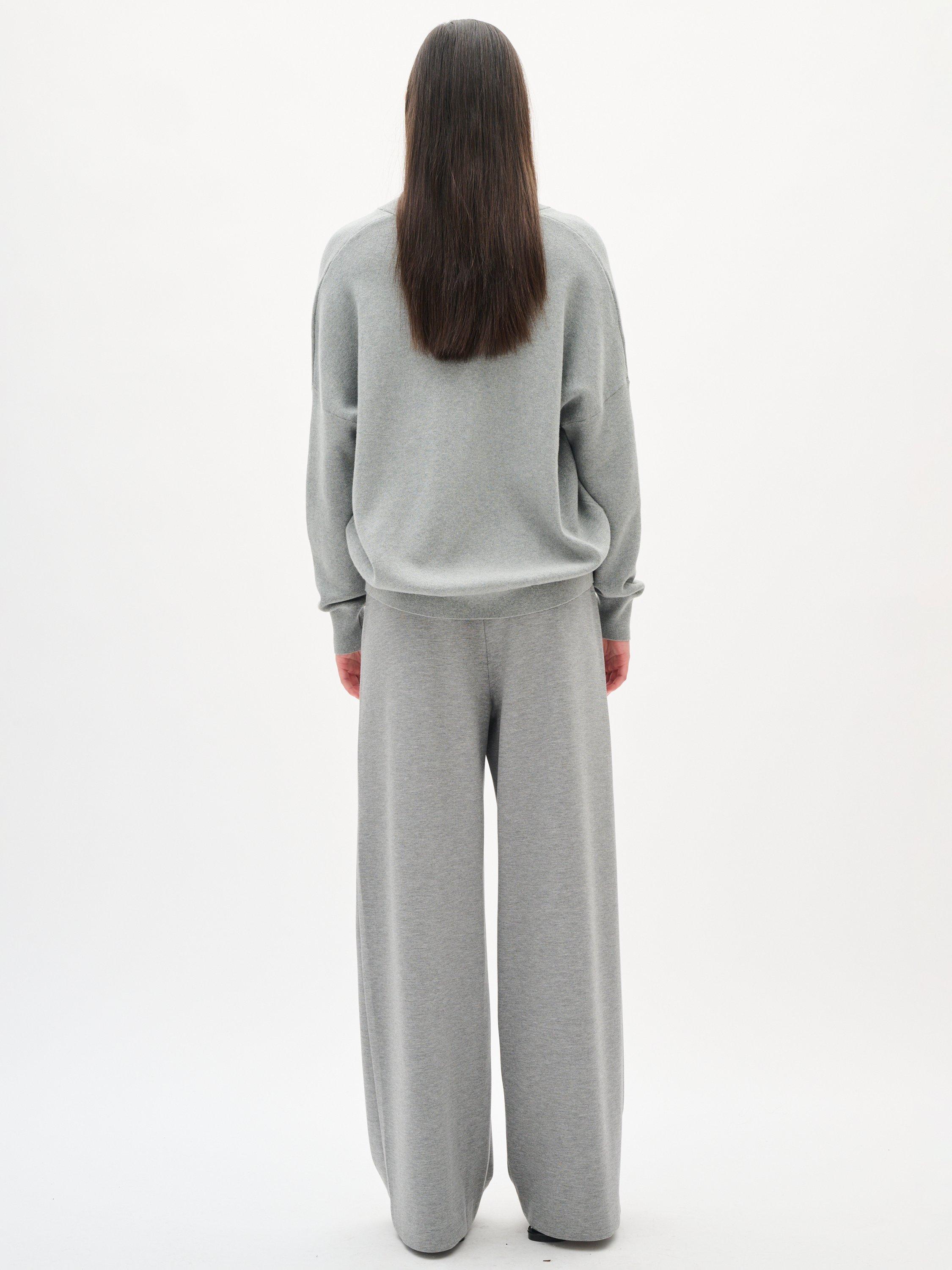 Product image 2 of 6, which shows InWear Foster V-Neck Jumper, Mid Grey, L