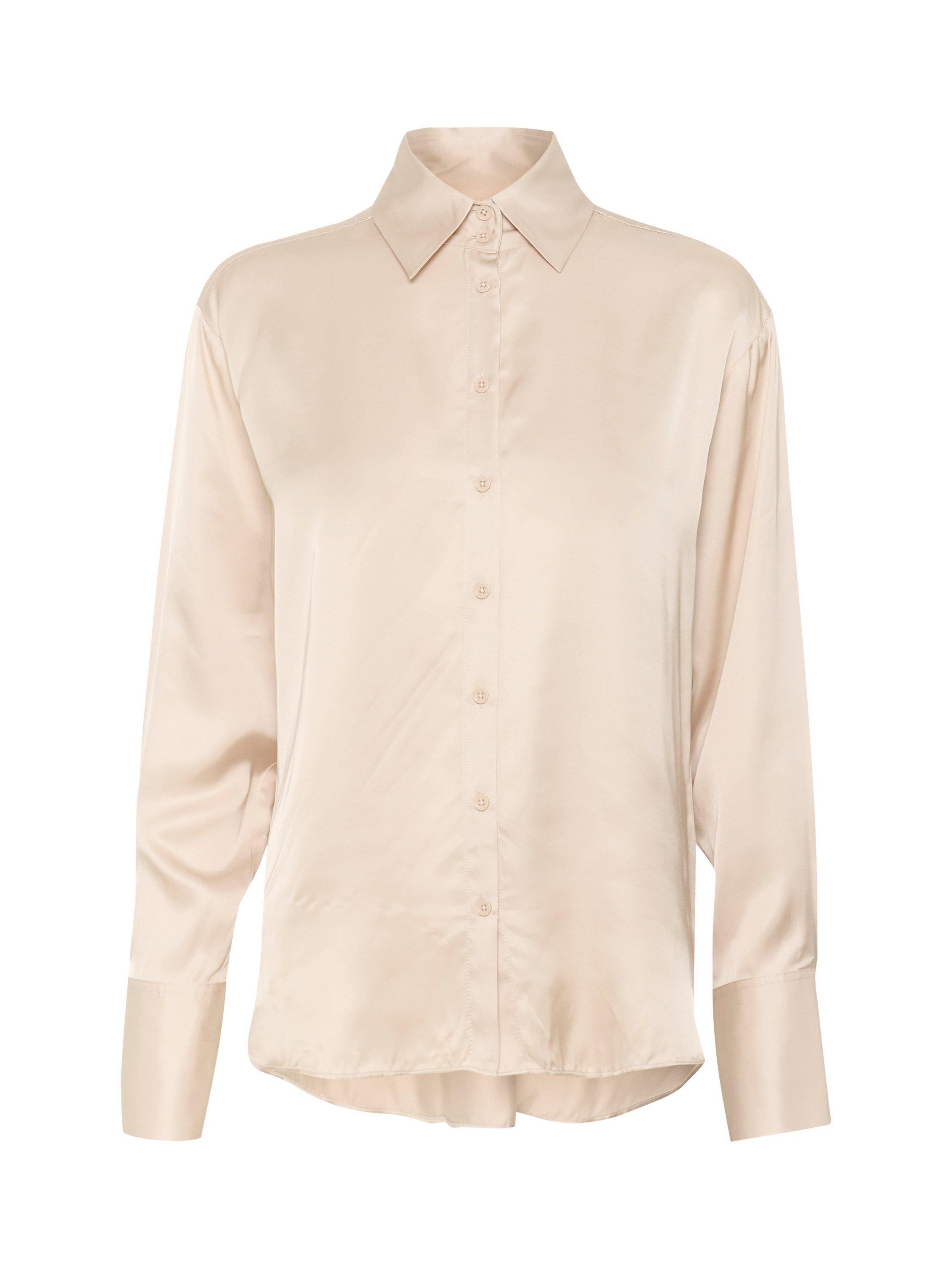 Product image 5 of 6, which shows InWear PaulineIW Long Sleeve Loose Fit Blouse, Beige, 8
