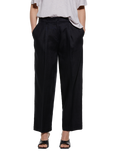 SISLEY Relaxed Cropped Pure Linen Trousers