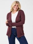 KAFFE Curve KCfarsia Cardigan, Mid Purple