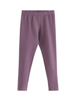 Lindex Kids' Cotton Elasticated Leggings, Light Dusty Lilac