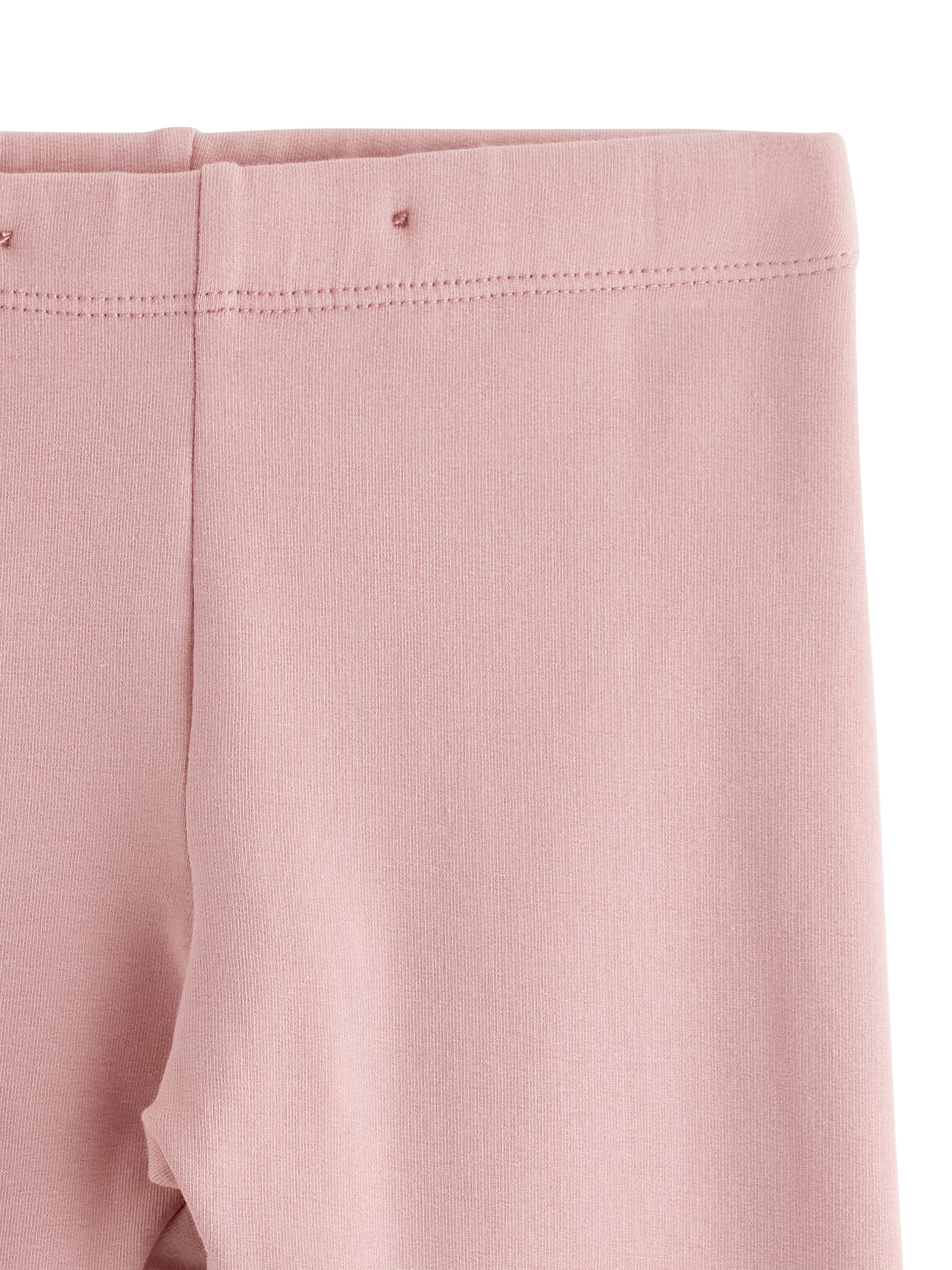 Product image 6 of 6, which shows Lindex Kids' Brushed Cotton Elasticated Leggings, Dusty Pink, 3-4 years