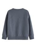 Lindex Kids' Cotton Blend Dinosaur Sweatshirt, Dark Grey