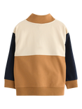 Lindex Kids' Cotton Colour Block Half-Zip Sweatshirt