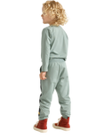 Lindex Kids' Cotton Brushed Printed Jogging Bottoms, Dusty Green