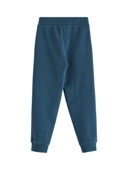 Lindex Kids' Brushed Cotton Joggers, Dark Blue - view 2, Dark Blue